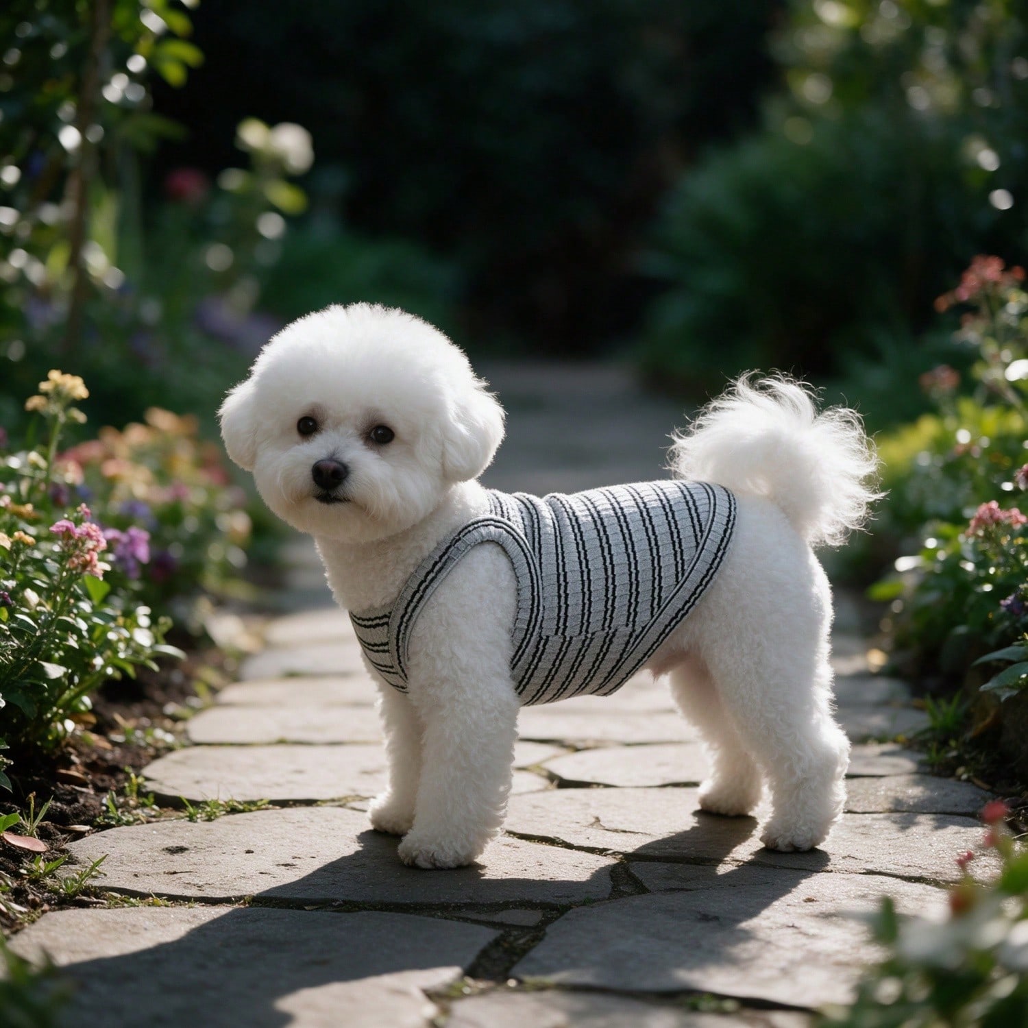 1PC Striped Ribbed Dog Tank To - огляд і ціна Tank Top Ribbed