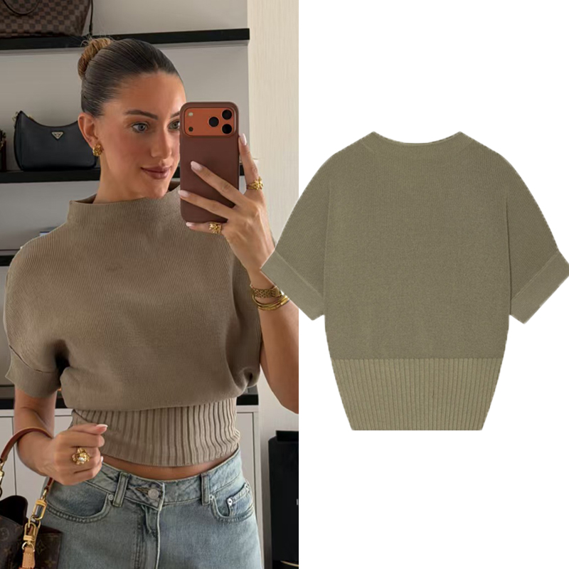 Women's Cropped Ribbed Knitted - огляд і ціна Tank Top Ribbed