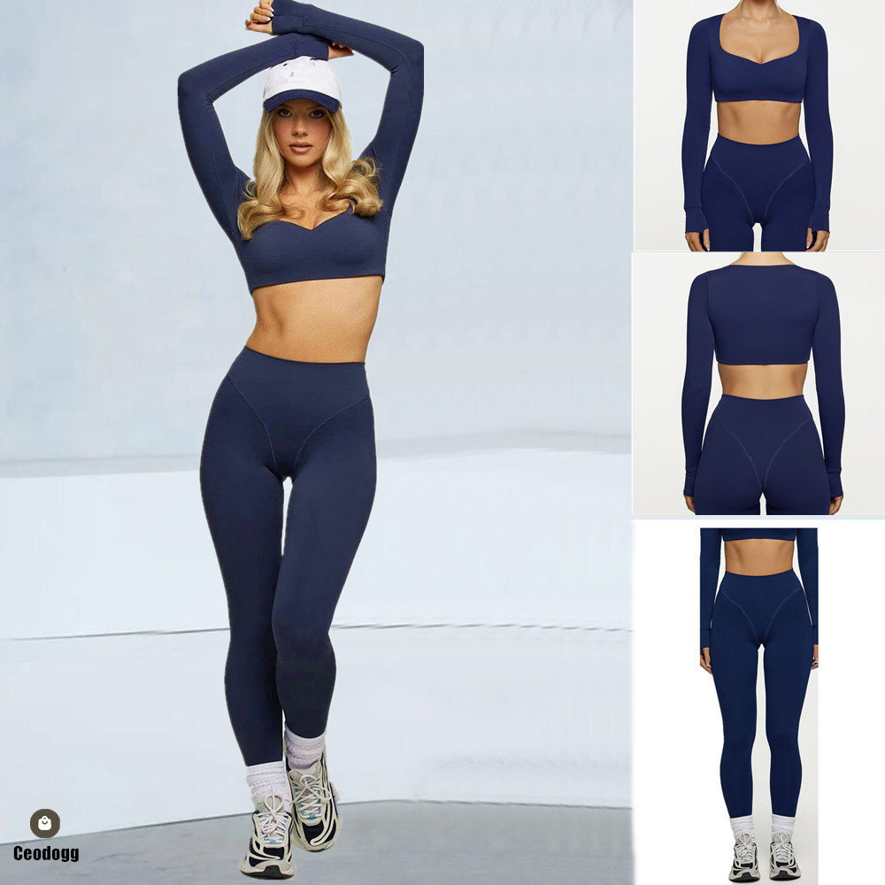 Pad 2PCS Women Yoga Set Long S - огляд і ціна Compression Long Pant