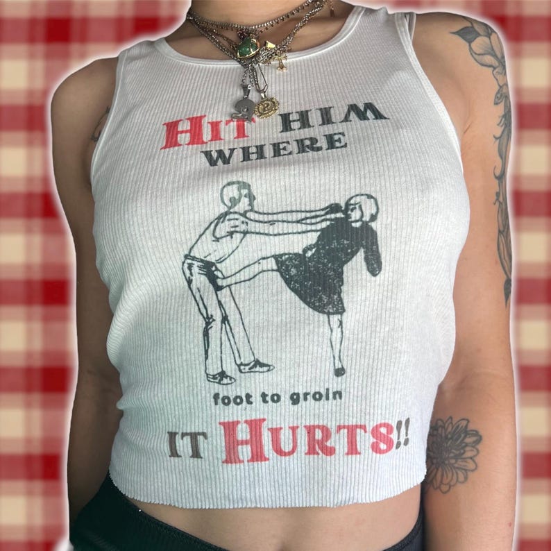 Self Defense Vintage Inspired  - огляд і ціна Tank Top Ribbed