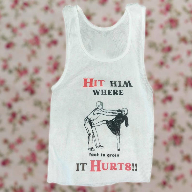 Self Defense Vintage Inspired  - огляд і ціна Tank Top Ribbed